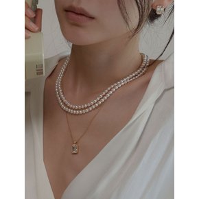 Grace Double Pearl Necklace