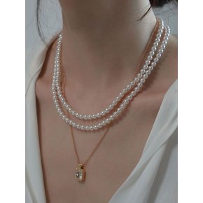 Grace Double Pearl Necklace