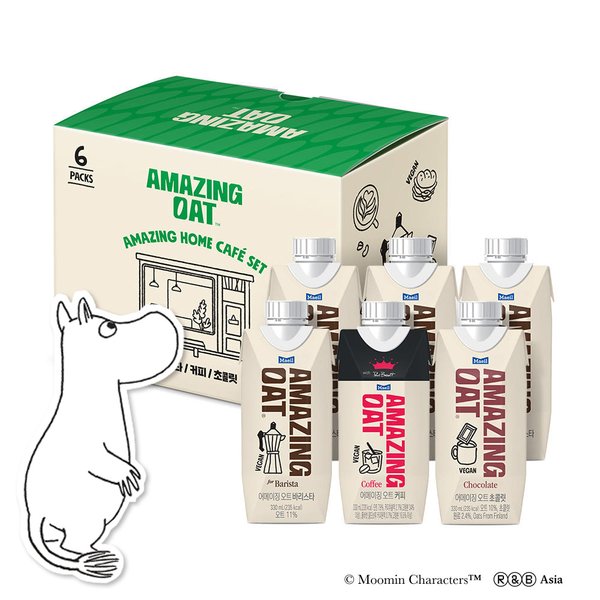 어메이징 홈카페 세트 (어메이징 오트 바리스타 330ml 4팩 + 커피 330ml 1팩 + 초콜릿 330ml 1팩 (총 6팩)