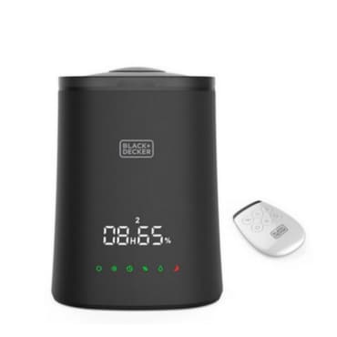 블랙앤데커 [BLACK+DECKER] 초음파 가습기 자동습도조절 무드등 간편세척 대용량 4.5L BXEH1901