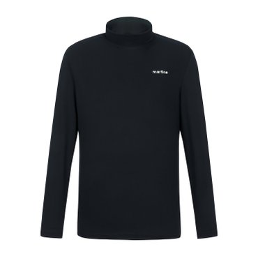 MARTINE GOLF [정상가 138000원]에센셜 남성 하이넥 티셔츠 블랙 (QM0EKS25239)