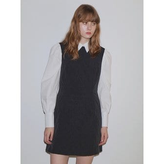 폴앤앨리스 [리퍼브] QUILTED MINI DRESS / BLACK