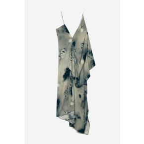플로럴 프린트 스트랩 롱 원피스 / 0250/153/485 BLUE / GREY