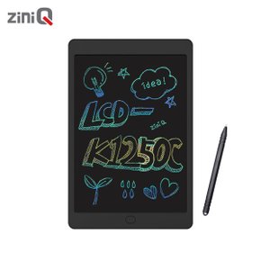 지니큐 LCD-K1250C 12인치전자노트 컬러글씨 전자보드 전자칠판 메모장 낙서장 드로잉
