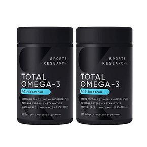 스포츠리서치 토탈 오메가3 Total Omega-3 120정 2개