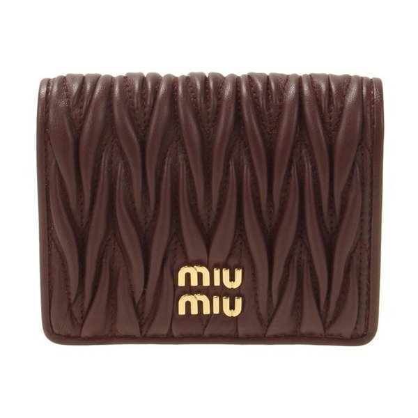 [미우미우]마테라쎄 나파 가죽 반지갑 / 5MV204 AFPP F0007
