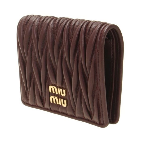 [미우미우]마테라쎄 나파 가죽 반지갑 / 5MV204 AFPP F0007