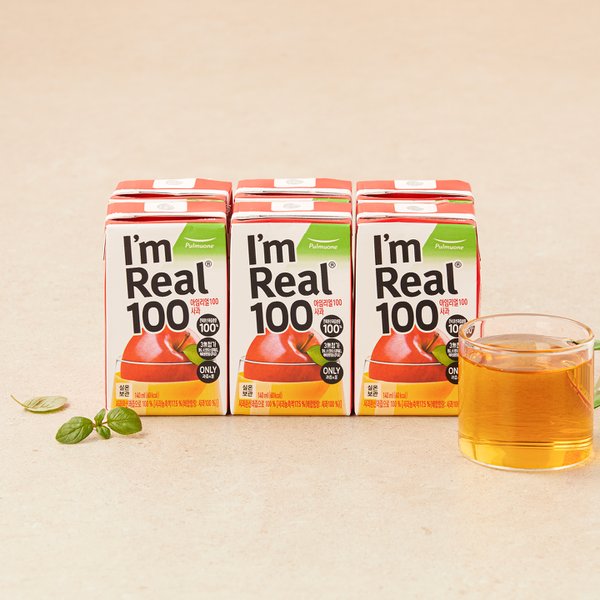 아임리얼100_사과_140ML*6입