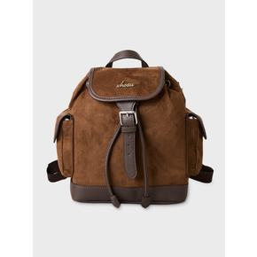 Synthetic Suede Flap Backpack / WHBGG4931A