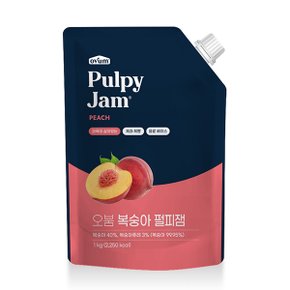 오붐 복숭아 펄피잼 1kg 1박스 10개