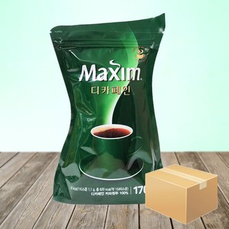  맥심 디카페인 리필 커피 170g X 8개/자판기용 블랙