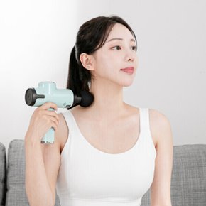 마사지건 무선 진동 안마기 휴대용 4종 헤드 마사지기 DR-2200 (화이트)