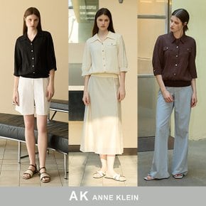 25SS AK 앤클라인 레이온 블라우스 3종