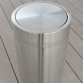 E 한미스테인레스 호텔용 휴지통 H1-3 300x700 62리터 분리수거통 사무실 업소 쓰레기