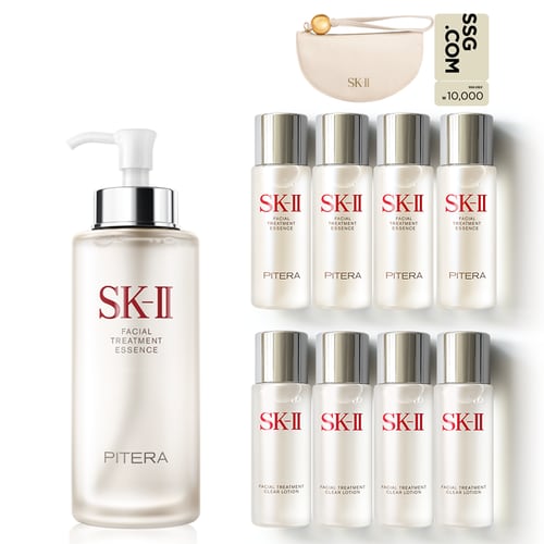 [12MC] SK-II  대용량 피테라 에센스  330ml 세트 (1만원 모바일 상품권 증정)+베이지파우치