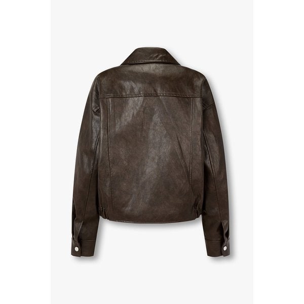 빅 포켓 신세틱 레더 점퍼 7126175502160