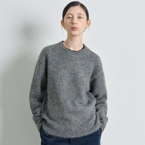 ALPACA ROUND KNIT [DARK GRAY]
