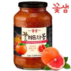 꽃샘 꿀레드자몽차 액상차1kg /따뜻한차/아이스티/에이드/과일차/냉차/샐러드드레싱/잼대용/시럽대용