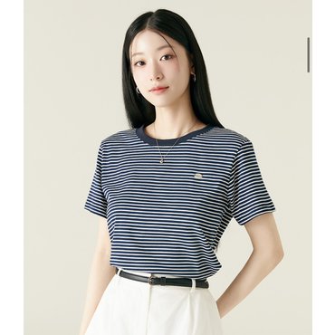 로엠 스트라이프 티셔츠_RMHWF38R12