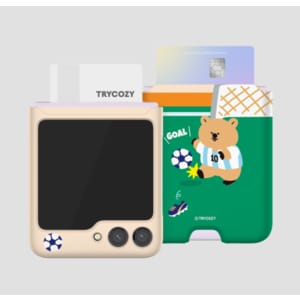  갤럭시 Z플립 5 4 3 플립 휴대폰 케이스 정품 TRY 쿼카 올림픽 카드수납 3D곡면 하드케이스