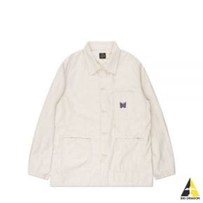 NEEDLES 니들스 24SS D.N. Coverall - White (OT179) (DN 커버올 자켓)