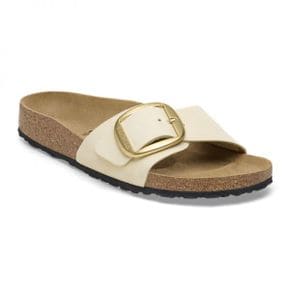 우먼 Birkenstock 마드리드 빅 버클 Nubuk 레더 - Ecru 1026574