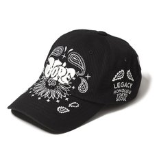 WASHING BALL CAP PAISLEY BLACK 워싱 볼캡 페이즐리 블랙