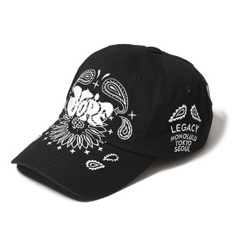 욜프 WASHING BALL CAP PAISLEY BLACK 욜프 워싱 볼캡 페이즐리 블랙