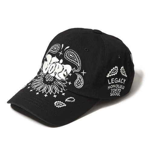 YORF WASHING BALL CAP PAISLEY BLACK 욜프 워싱 볼캡 페이즐리 블랙