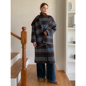 Reversible Check Handmade Long Coat _NAVY VCOAT_021