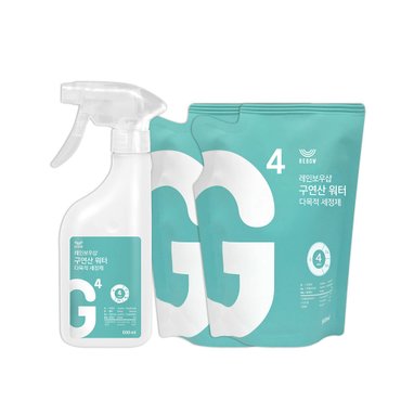 레인보우샵 다목적세정제 구연산 워터 500ml 리필 세트(500ml용기1개 + 500ml리필2개)