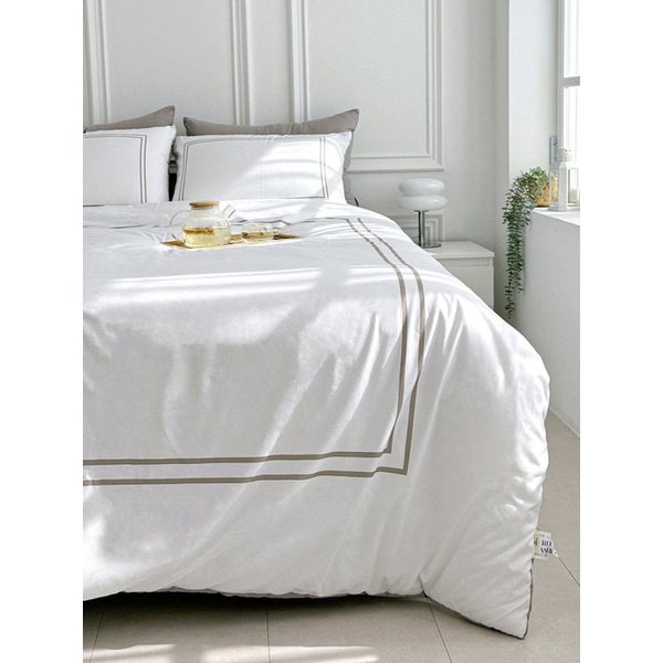 갤러리 워싱 호텔식 옥수수솜 무봉제 차렵이불 세트 SS/Q/DK 4colors