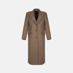 Brown Wool Long Coat M233CC1201D