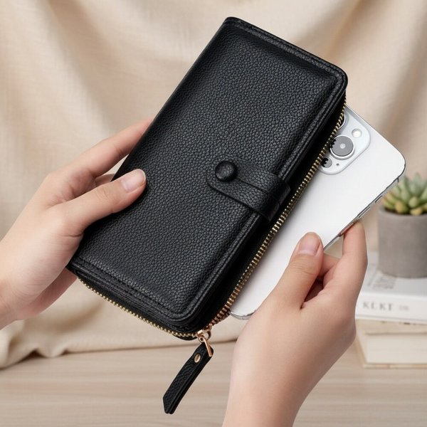 [옷자락] 여성용 데일리 휴대폰지갑 세련된 수납가방