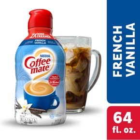 Coffeemate  네슬레  커피  메이트  프렌치  바닐라  액상  커피  크리머  64fl  온스