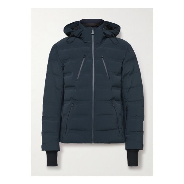 아즈텍 마운틴 누크 수트 퀼팅 후드 다운 스키 재킷 블루 1647597356015769