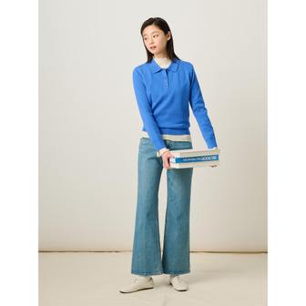 빈폴레이디스 세미 부츠컷 데님 팬츠 - 블루 (BF5221C05P)