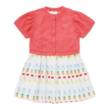 블루독베이비 CR)과일 볼레로 세트드레스(45314-400-04)