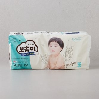 깨끗한나라 보솜이 리얼코튼 오가니크 팬티 특대 남아 30개입