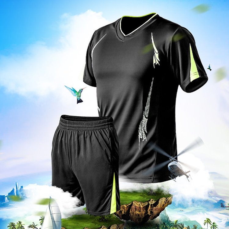 해외직구]라짱 - T62061 (M ~ 9Xl) 빅사이즈 남성 스포츠웨어 트레이닝복 여름 헬스복 운동복 츄리닝 트레이닝복세트 츄리닝세트  남자운동복 헬스의류 남자트레이닝반바지 추천, 믿고 사는 즐거움 Ssg.Com