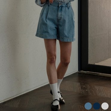 틸아이다이 USA two tuck short denim[3color]