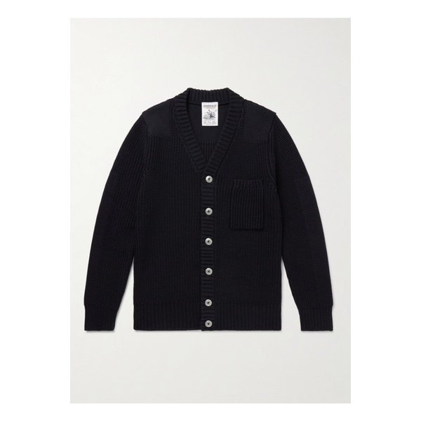 로버스트 골지 버진 울 가디건 블루 46376663162918489