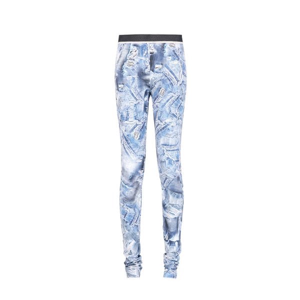 25FW  BLUE DENIM GRAPHICS LEGGINGS