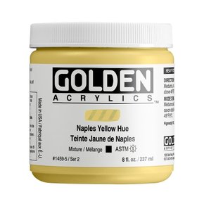 골덴 아크릴물감낱색 S2 1459 473ml NaplesYellowHue