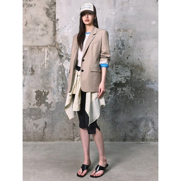 Signature Semi Overfit Jacket  Beige (KE6211M01A)