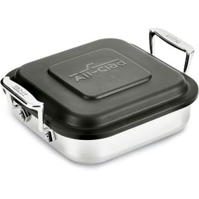 일본 올클래드 냄비 All-Clad E9019464 Gourmet Accessories 스테인리스 스틸 Square Baker w/li