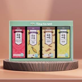 [본사직영] 다예 쉬는여유 밸런스타임 4종 삼각 티백 선물세트+쇼핑백증정