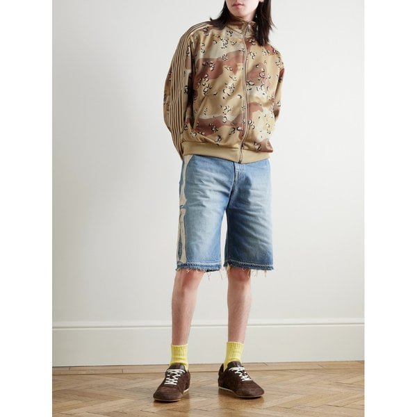 스트라이프 웨빙 트리밍 프린트 저지 트랙 재킷 46376663162925187