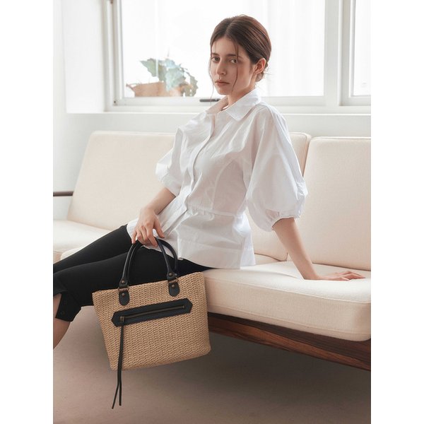 SANTORINI MINI TOTE, BLACK