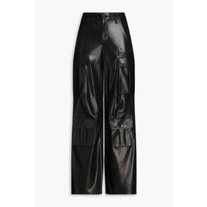 Joette faux leather cargo pants 블랙 1647597349351325